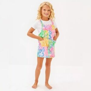 NWT Lilly Pulitzer Girls Varney Overall Dress